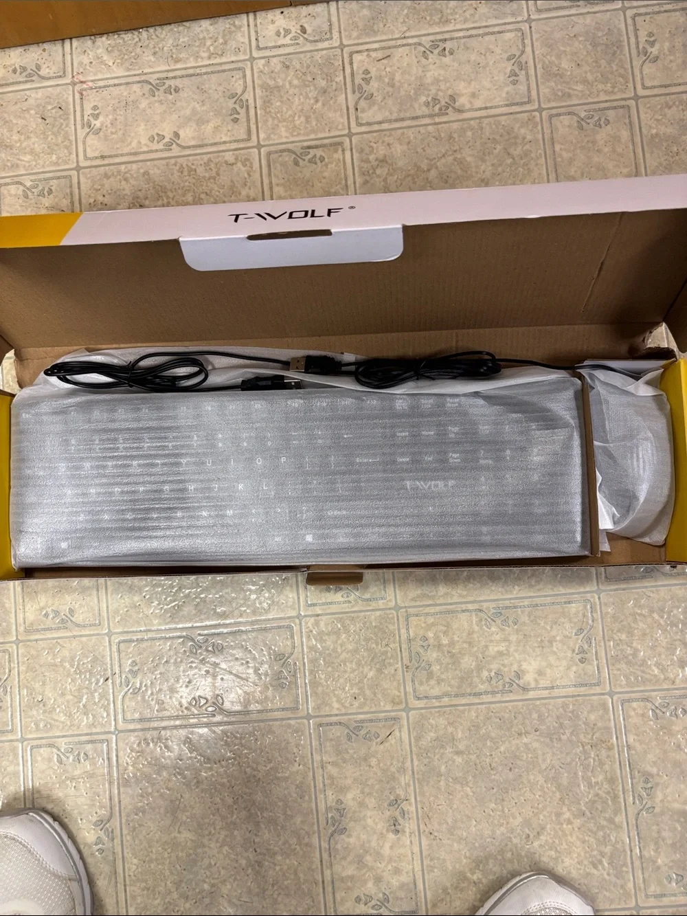 WOLF TF500 Black Wired Keyboard & Mouse Set
